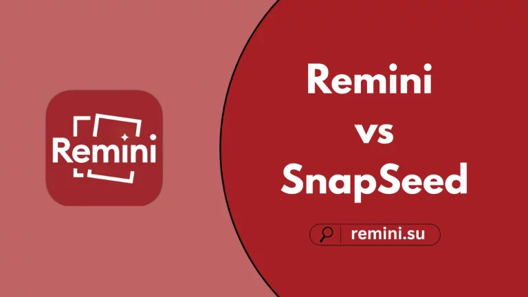 Remini vs SnapSeed